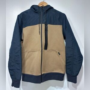 Billabong Men's Navy Adiv Quady Furnace Zip Hooded Jacket‎ Size M